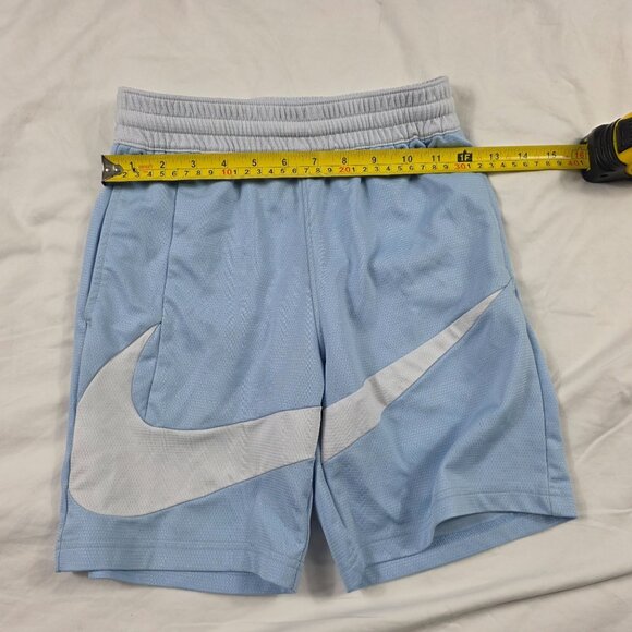 Nike Dri Fit Boys Medium Blue White Athletic Shorts Standard Fit Activewear - Picture 7 of 10